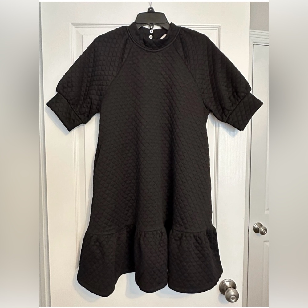NWOT Boutique Doe & Rae Quilted Black Dress Size Small